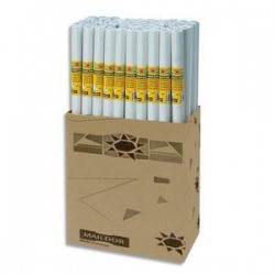 MAILDOR Rouleau de papier kraft 60g blanc - Dimensions : H1 x L10 métres