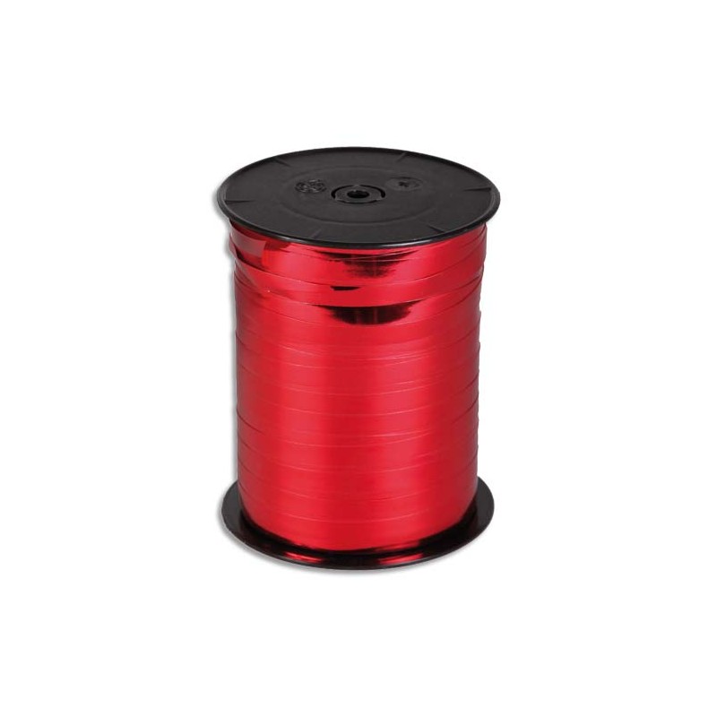 CLAIREFONTAINE Bobine bolduc de comptoir 250x0,7m. Coloris rouge métallisé