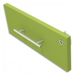 SIMMOB Option façade pour caisson de console INEO - Dimensions : L41,5 x H17 x P2 cm coloris Anis