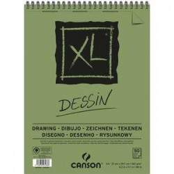 CANSON Bloc de 50 feuilles de papier dessin XL DESSIN 10 160g A4