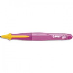 BIC Porte-mines rechargeable BEGINNERS. Mine HB 1,3mm. Corps rose pour gaucher/droitier