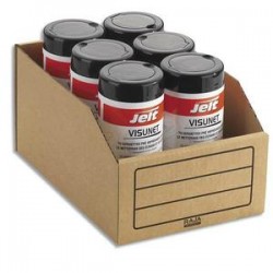 EMBALLAGE Paquet de 50 bacs à bec de stockage en carton brun - Dimensions : L20,1 x H15,2 x P30,1 cm