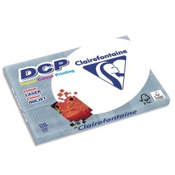 CLAIREFONTAINE Ramette de 250 feuilles papier blanc DCP copieur, laser, jet d encre couleur 120 gr A3