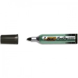BIC Marqueur permanent pointe ogive corps métal encre noire indélébile ONYX MARKER 1482