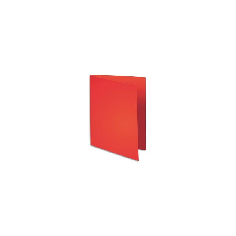EXACOMPTA Paquet de 100 chemises Flash 220 teintes vives rouge, format 320x240mm
