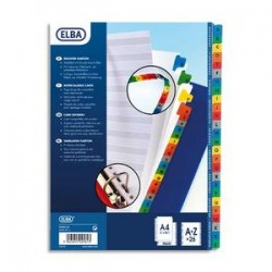 ELBA Repertoire alphabetique 26 touches maxi en carte mylar