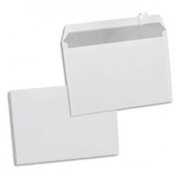 NEUTRE Boîte de 500 enveloppes blanches 80g C5 162x229 mm auto-adhésives