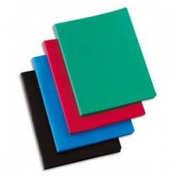 5 ETOILES Protège-documents en polypropylène 120vues coloris assortis, couverture 3/10e, pochettes 6/100e