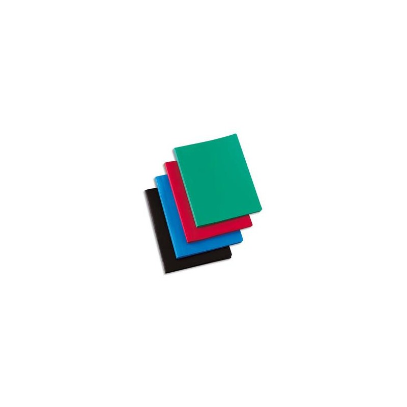 5 ETOILES Protège-documents en polypropylène 160vues coloris assortis, couverture 3/10e, pochettes 6/100e