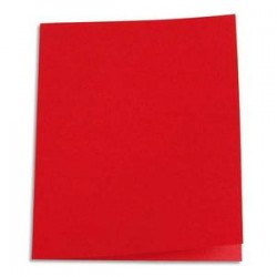 5 ETOILES Paquet de 100 chemises carte recyclée 180 grammes coloris rouge