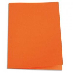 5 ETOILES Paquet de 100 chemises carte recyclée 180 grammes coloris orange
