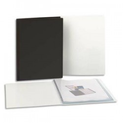 5 ETOILES Protege documents personnalisable en polypropylene blanc 80 vues