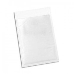 5 ETOILES Paquet de 100 pochettes en kraft blanches intérieure bulles d'air format 18 x 26 cm