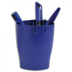5 ETOILES Pot à crayons ECO bleu - Polystyrène Dimensions : L x H x P cm