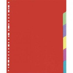 5 ETOILES Jeu d'intercalaires 6 positions en carte lustrée supérieure 220g, 3/10e. Format A4.