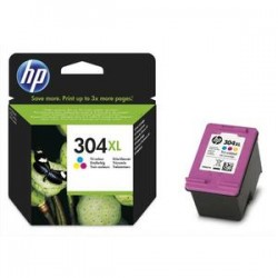 HP Cartouche Jet d'encre 3 couleurs 304XL N9K07AE