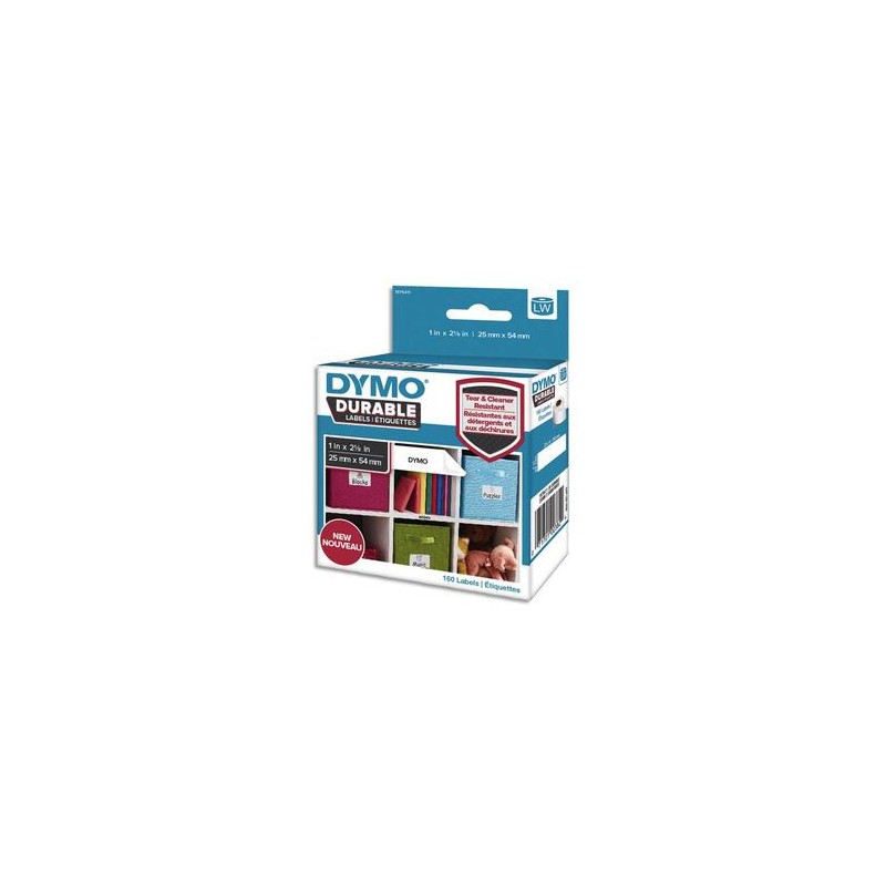 DYM P/160 ETIQ DUR 25X54MM N/BLC 1976411