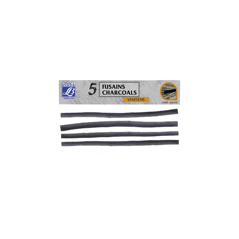 Fusain lefranc bourgeois carré tendre étui 5 unités