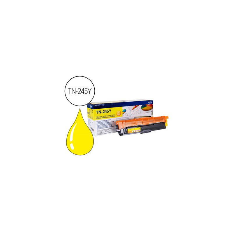Toner laser brother TN245Y couleur jaune haute capacité 2200p