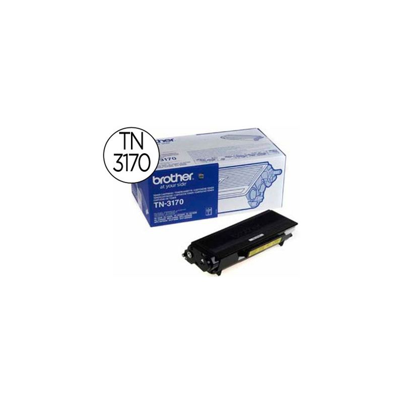 Toner laser brother TN3170 couleur noir haute capacité 7000p