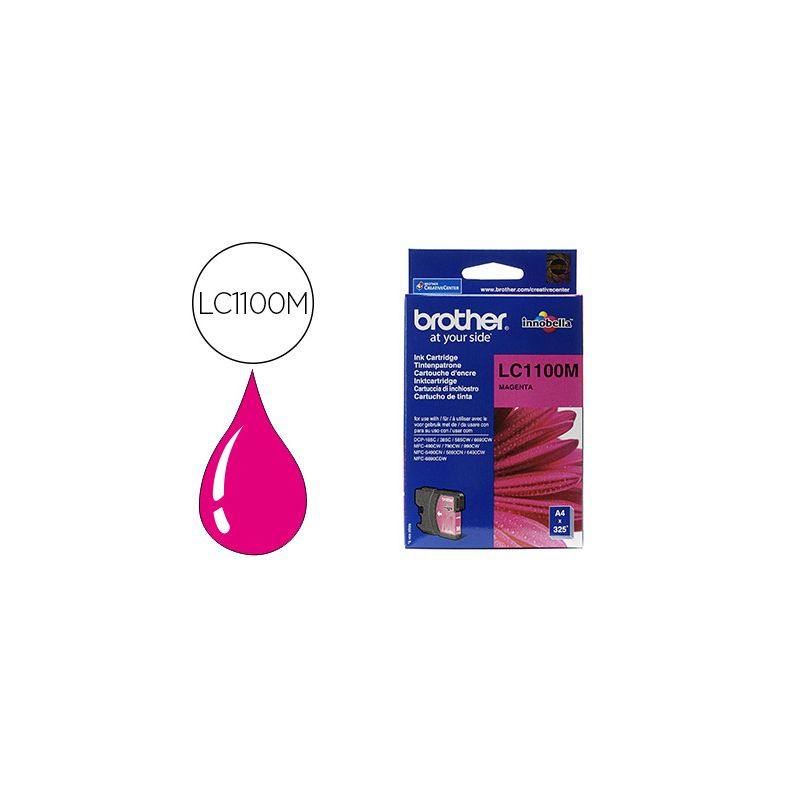 BROTHER cartouche Jet d'encre Magenta LC1100M