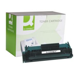 Toner laser q-connect compatible imprimantes hp q2612a couleur noir 2000p