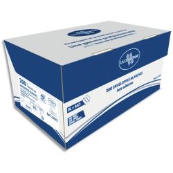 OXFORD Boîte de 200 enveloppes blanches auto-adhésives 90g format 110x220mm DL