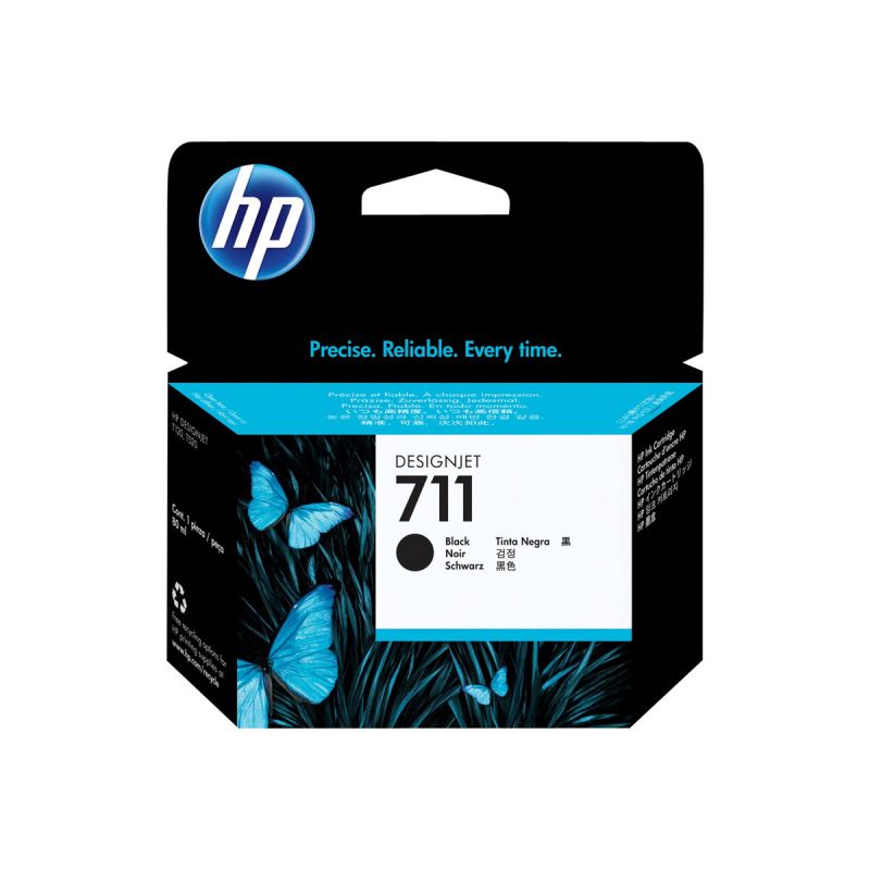 HP 711 original cartouche d encre noir haute capacité 80ml pack de 1