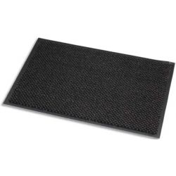 PAPERFLOW Tapis d'accueil en microfibre et PP. Coloris Gris. Dim. 90 x 150 cm, épaisseur 8 mm