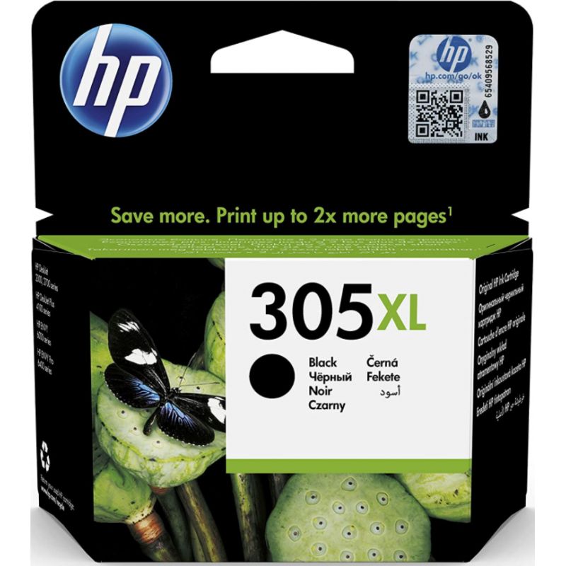 HP Cartouche jet d'encre 305XL noir 3YM62AE