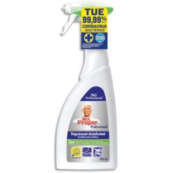 MR PROPRE Spray 750 ml Dégraissant et désinfectant des surfaces de cuisine, sans parfum HACCP