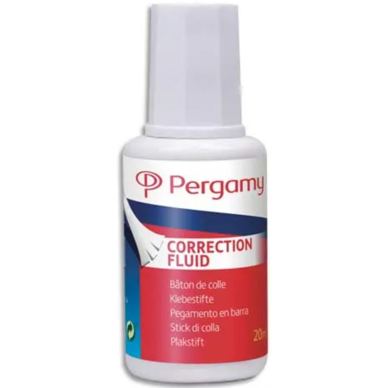  PERGAMY Flacon correcteur fluide avec pinceau, contenance 20 ml