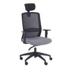 Fauteuil de bureau synchrone en maille et tissu