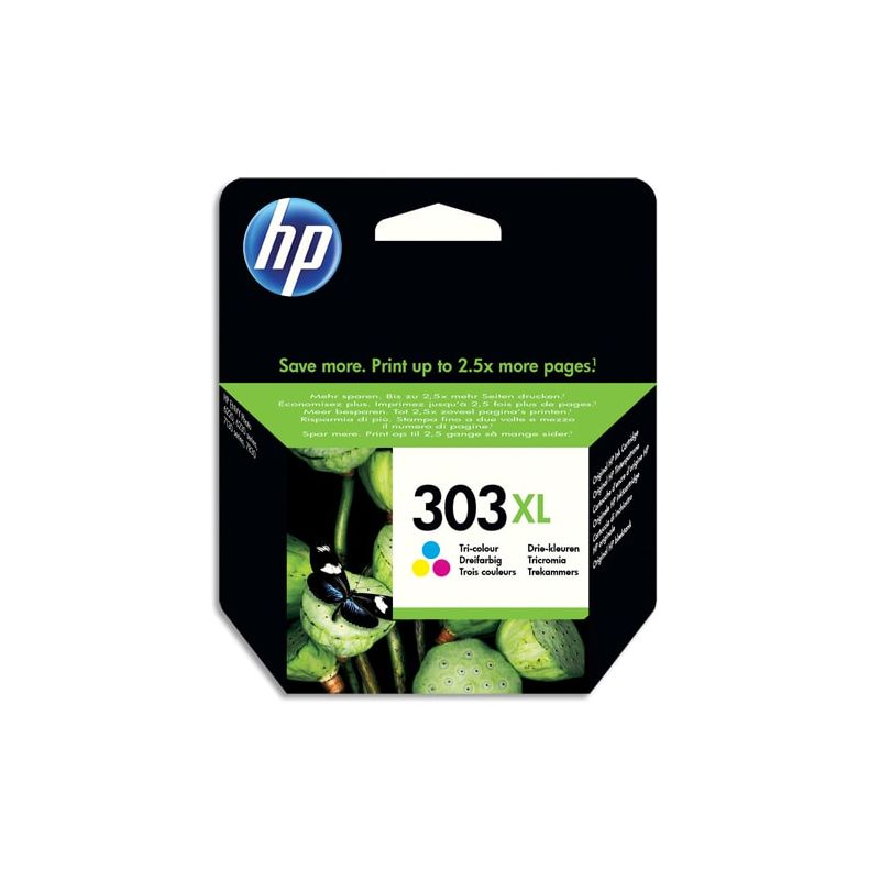 HP Cartouche Jet d'encre 303XL 3 couleurs T6N03AE
