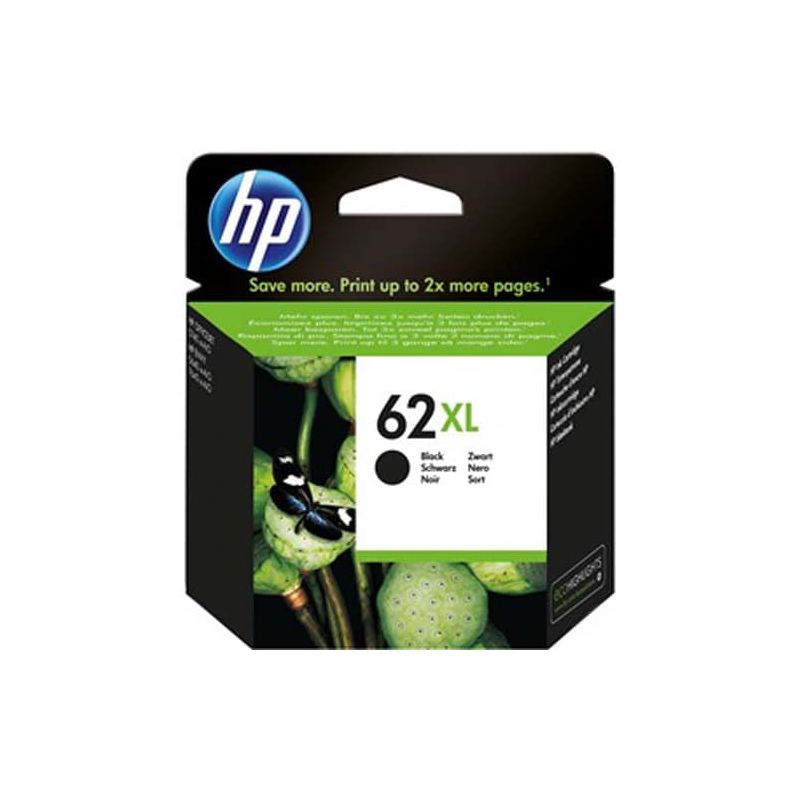 HP Cartouche Jet d'encre Noir 62XL C2P05AE