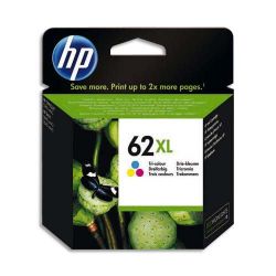 HP Pack Jet d'encre 3 couleur 62XL C2P07AE