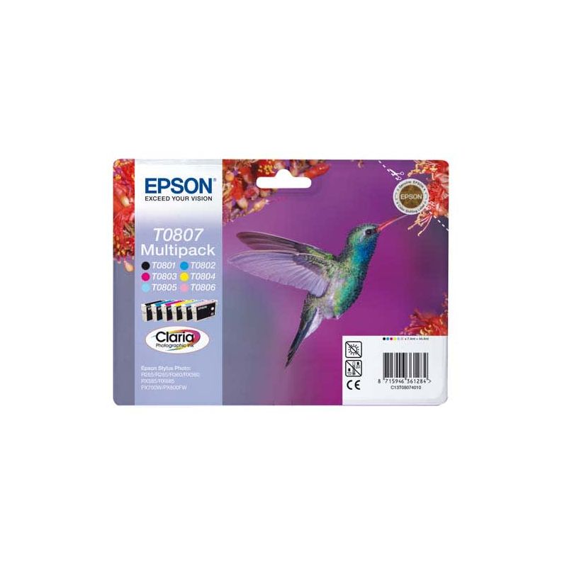 EPSON Multipack 6 couleurs C13T08074010