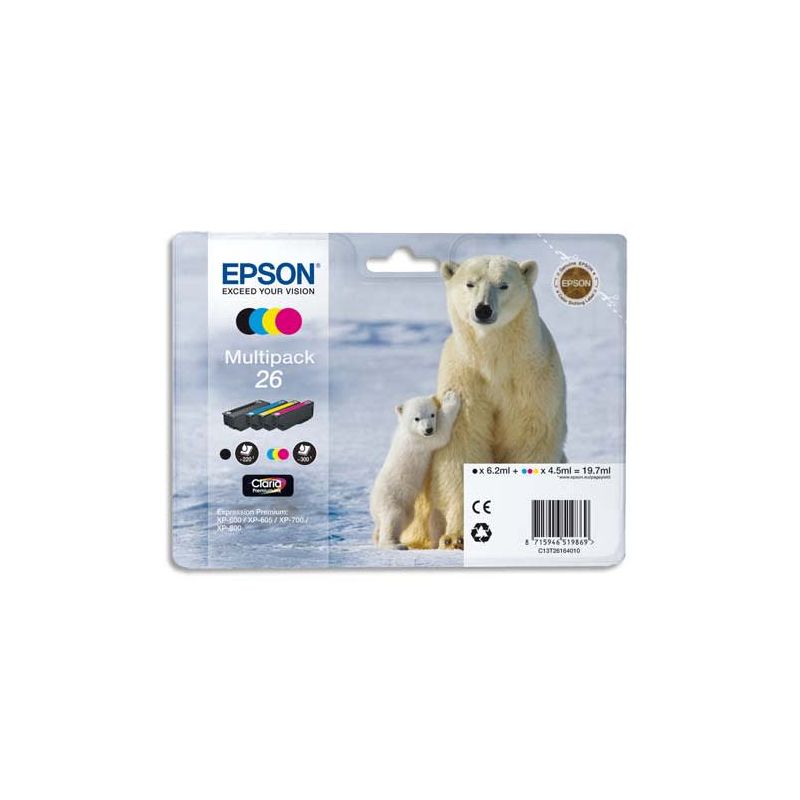 EPSON Multipack 4 Couleurs C13T26164010