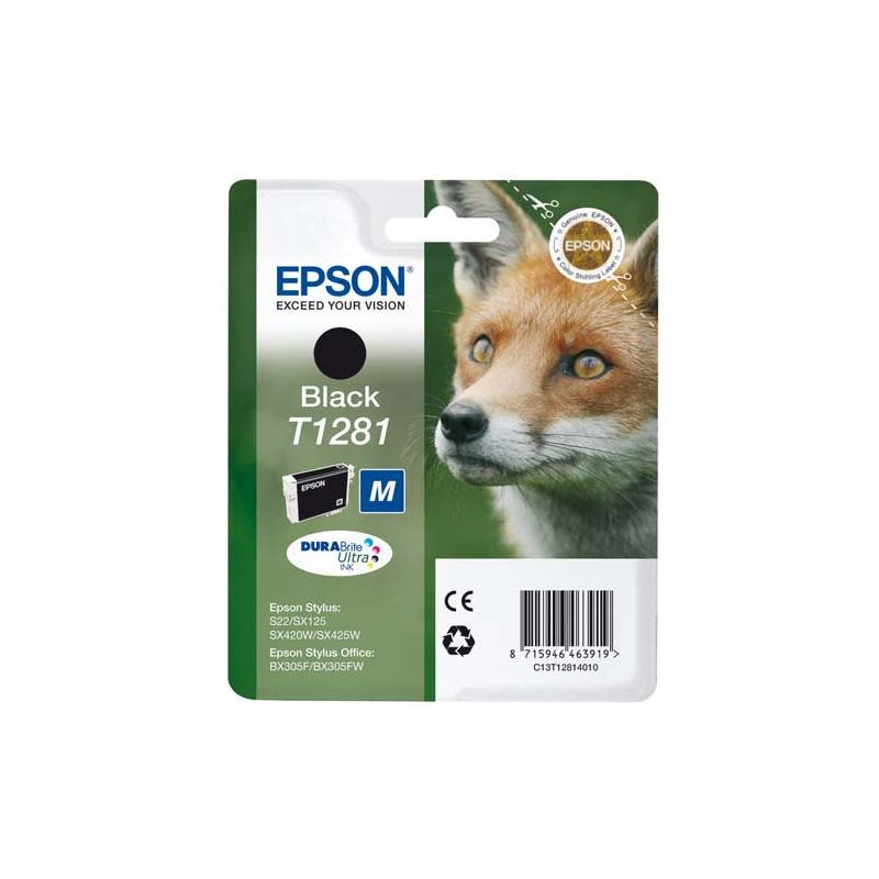EPSON Cartouche Jet d'encre Noir C13T12814011