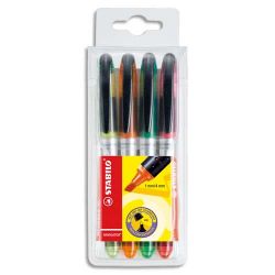 STABILO Pochette de 4 surligneurs Navigator assortis