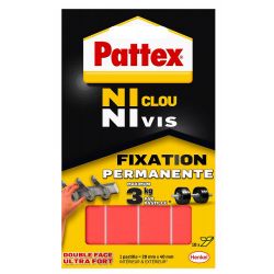 PATTEX Pochette de 10 pastilles adhésives Ni Clou Ni Vis