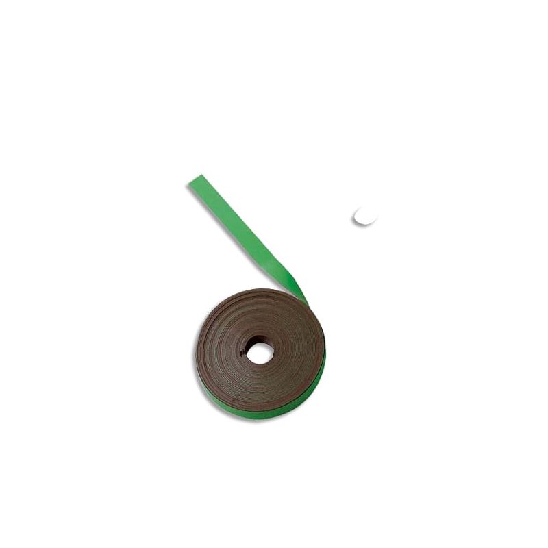 BI-OFFICE Ruban magnétique Vert à découper 1 cm x 5 m