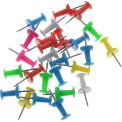 MAPED Boîte de 25 punaises mémo 10mm coloris assortis