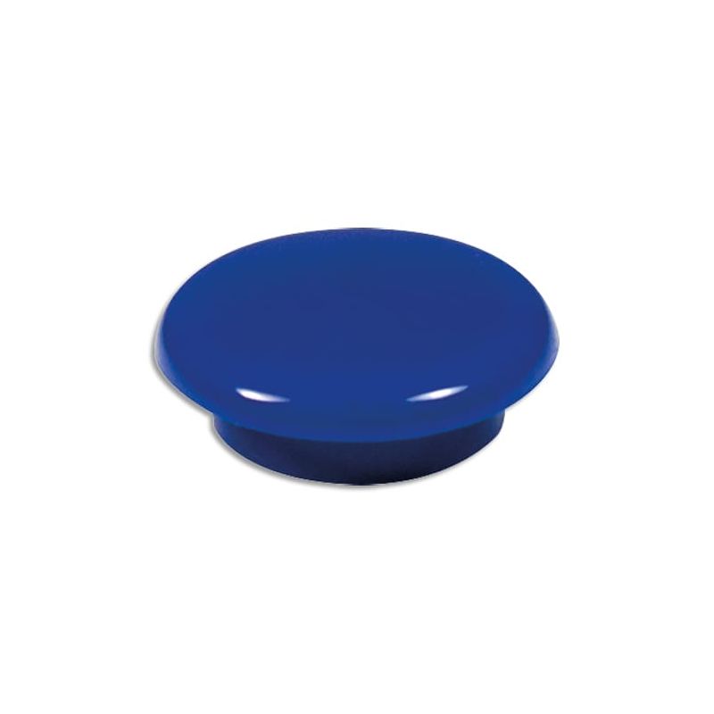 Boîte de 16 aimants 9 mm ronds Bleu
