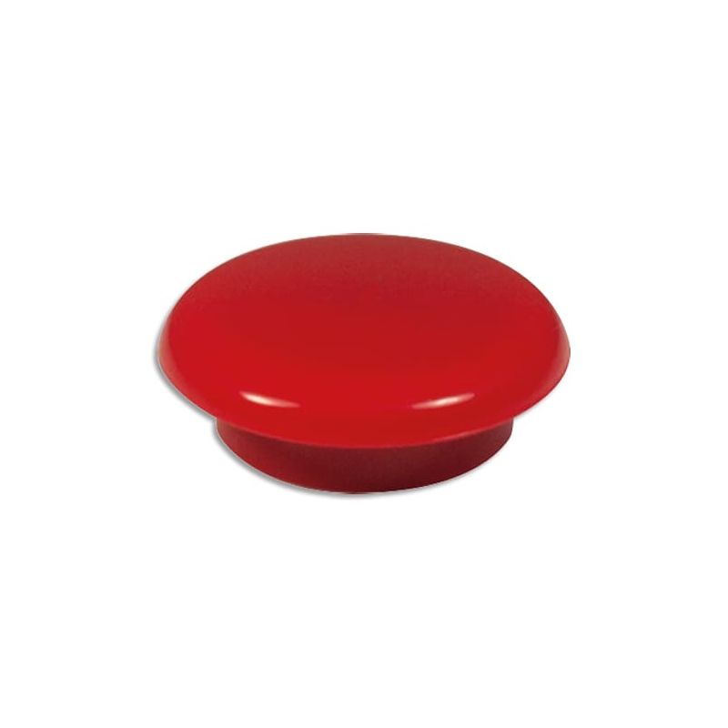 Boîte de 16 aimants 9 mm ronds Rouge