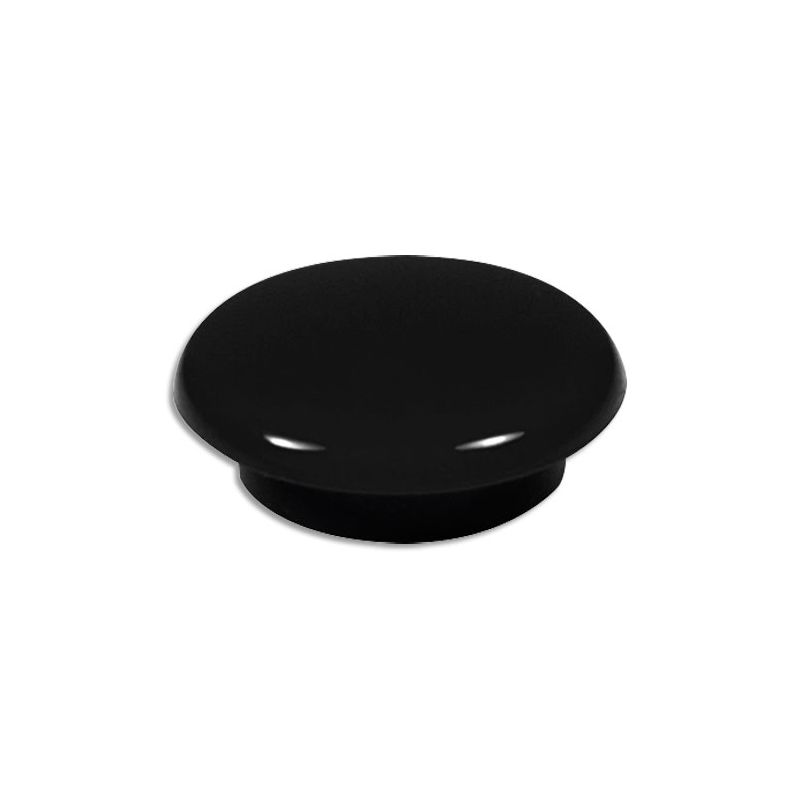 Boîte de 16 aimants 9 mm ronds Noir