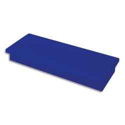 Plaquette de 2 aimants rectangulaires Bleu 2,3 x 5,5 cm