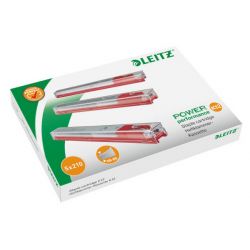 LEITZ Boîte de 5 recharges 210 agrafes 26/12 Rouge