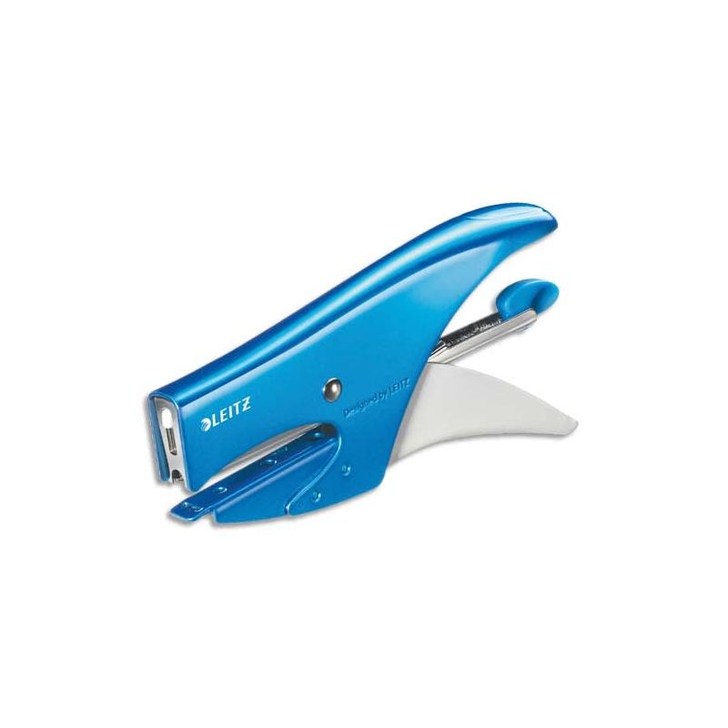 LEITZ Pince agrafeuse WOW Bleu agrafes n° 10 capacité 15 feuilles