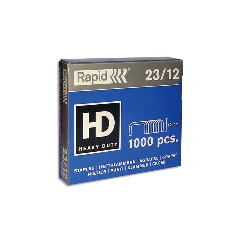 RAPID Agrafes Nº23/12 en boîte de 1000